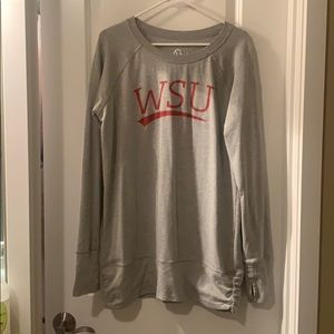 WSU long light sweater size large